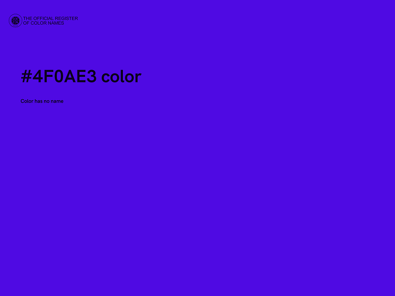 #4F0AE3 color image