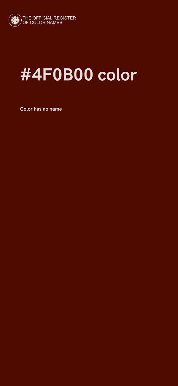 #4F0B00 color image