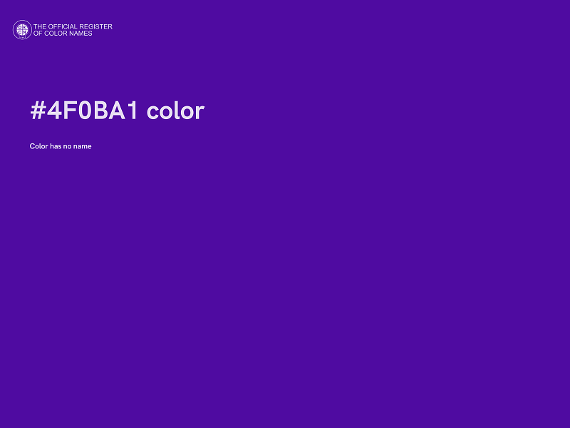 #4F0BA1 color image