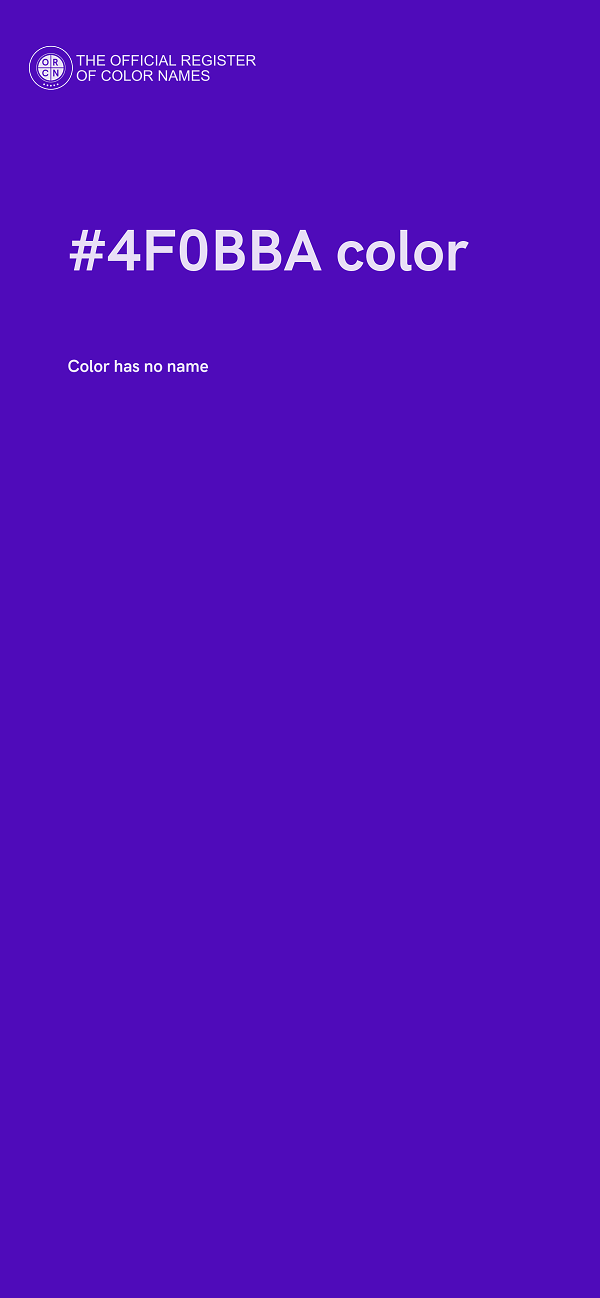 #4F0BBA color image