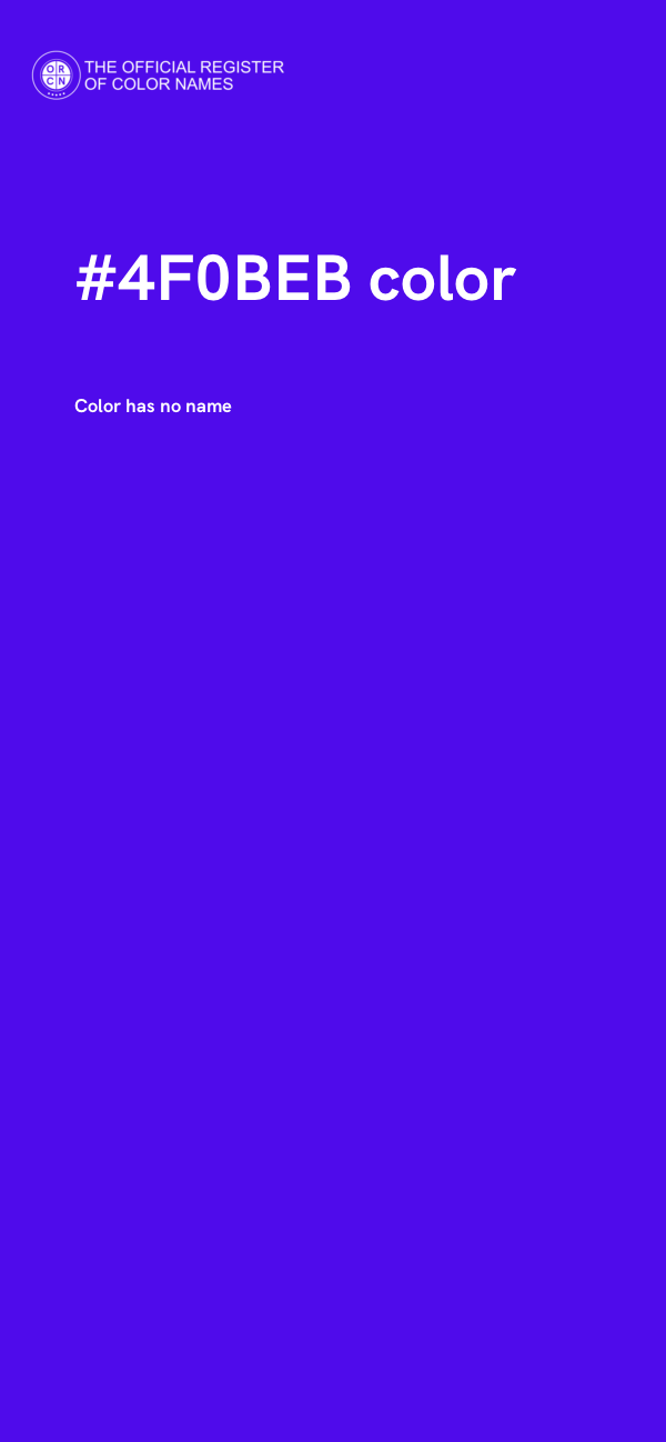 #4F0BEB color image