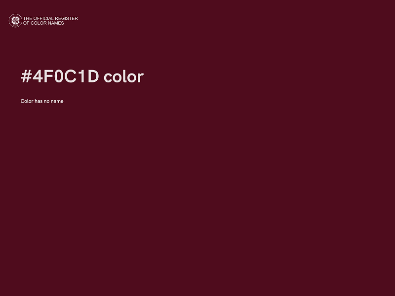 #4F0C1D color image