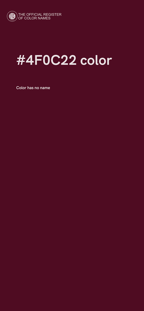 #4F0C22 color image