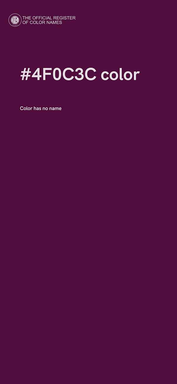 #4F0C3C color image
