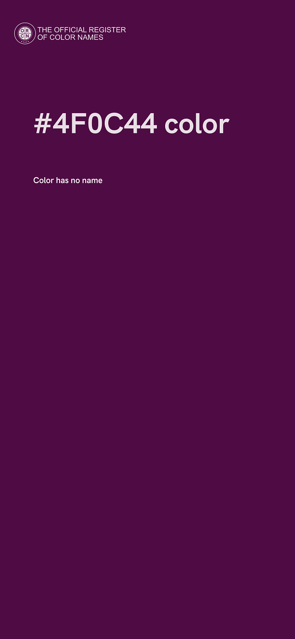 #4F0C44 color image