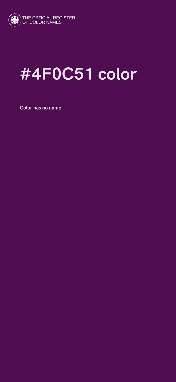 #4F0C51 color image