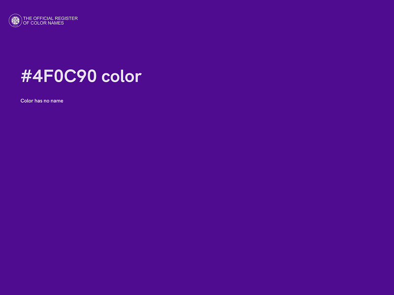 #4F0C90 color image