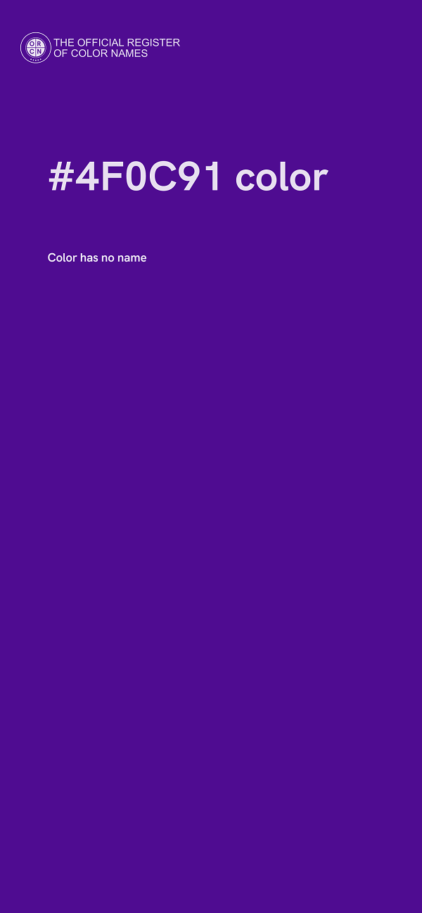 #4F0C91 color image