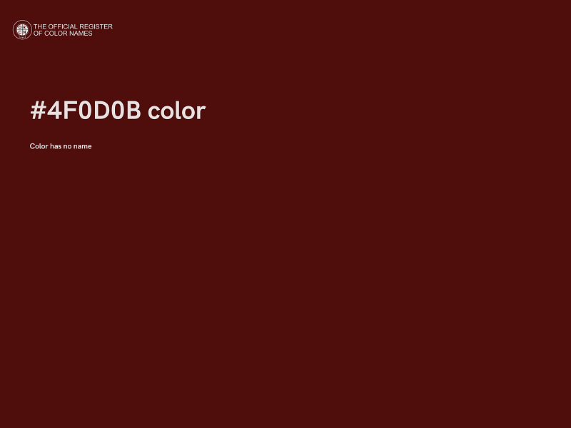 #4F0D0B color image