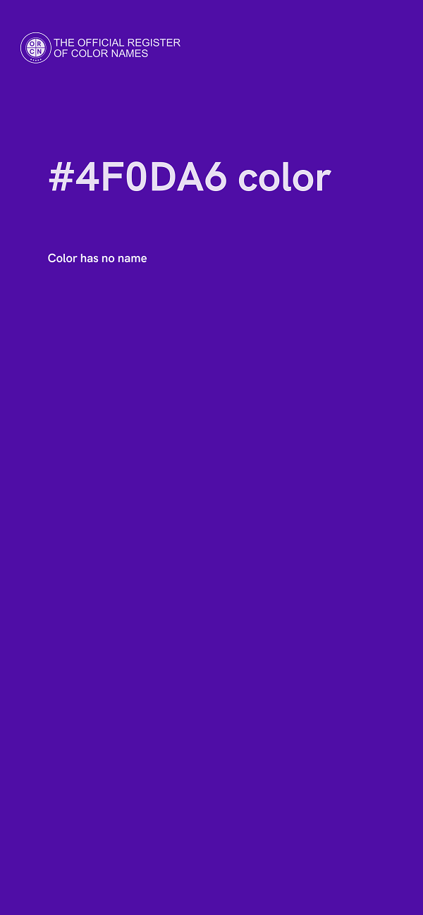 #4F0DA6 color image