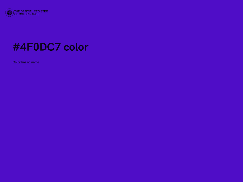 #4F0DC7 color image