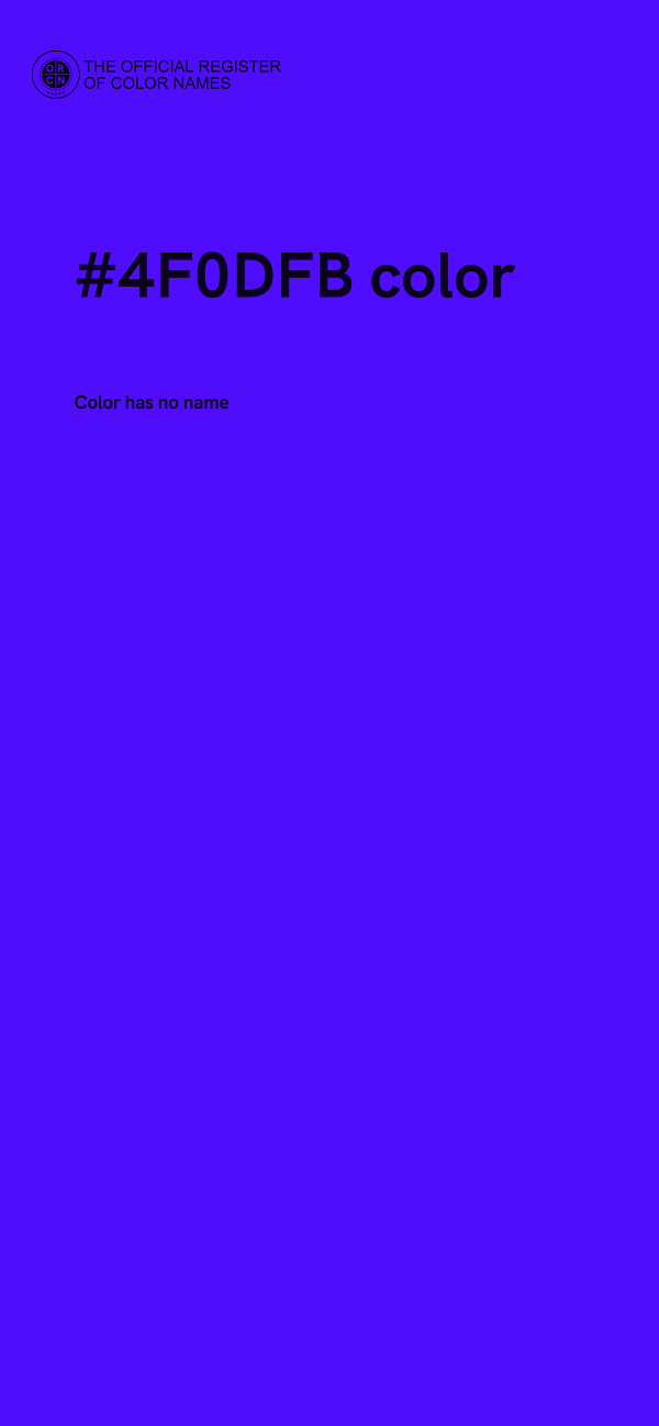 #4F0DFB color image