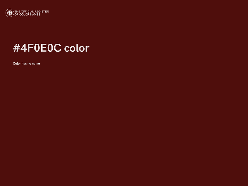 #4F0E0C color image