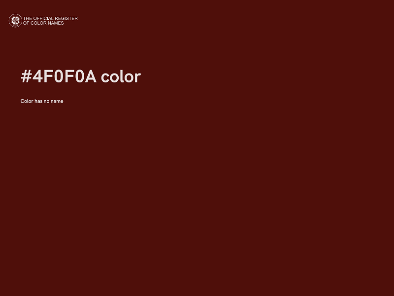 #4F0F0A color image