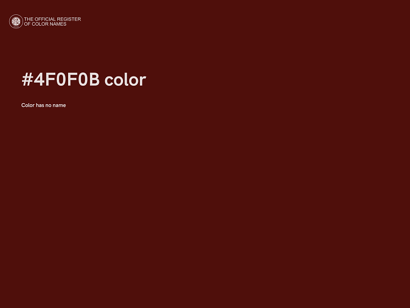 #4F0F0B color image