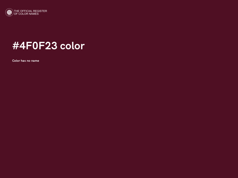 #4F0F23 color image