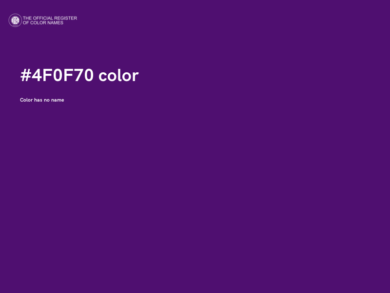 #4F0F70 color image