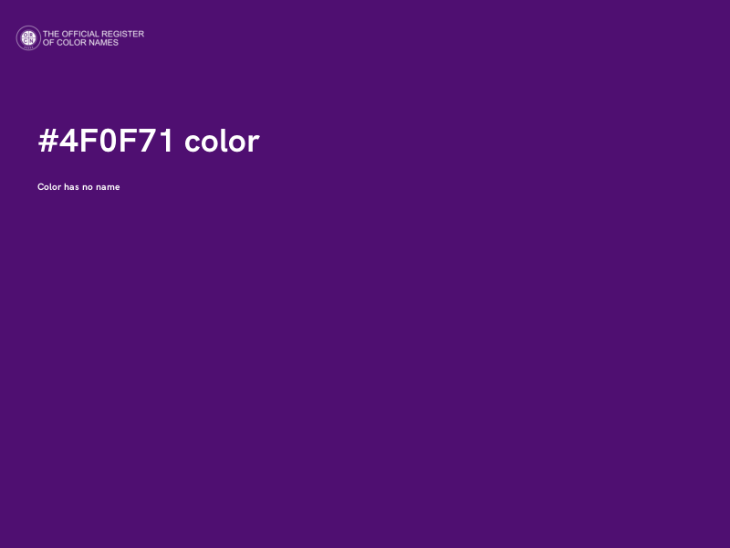 #4F0F71 color image