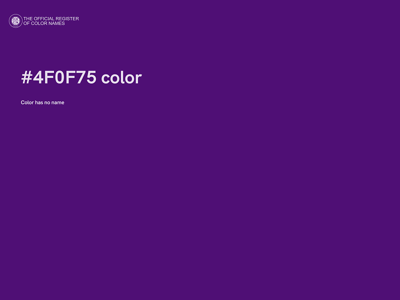 #4F0F75 color image