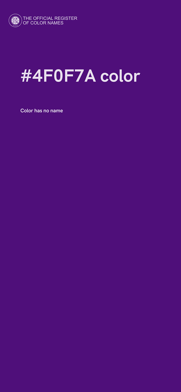 #4F0F7A color image