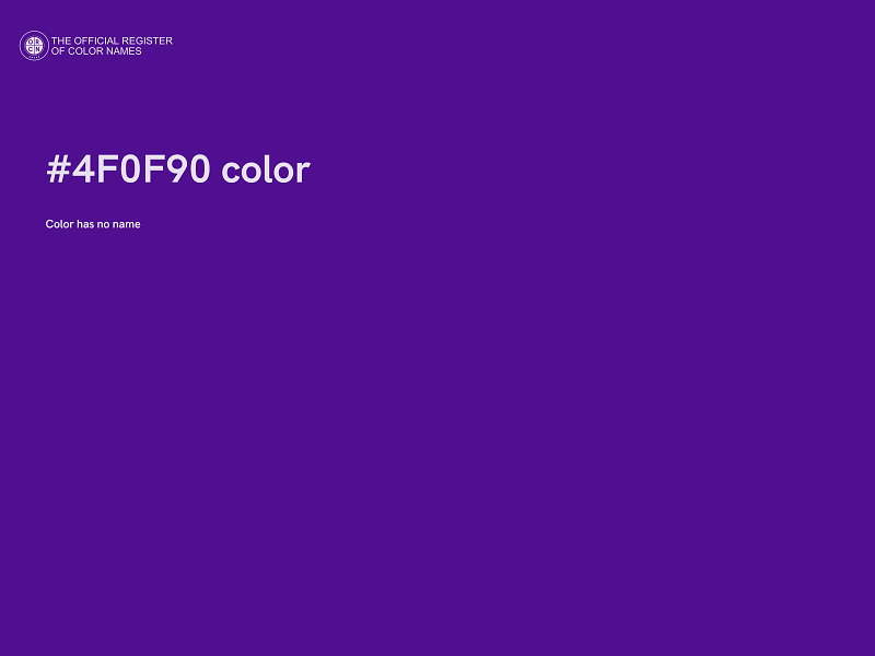 #4F0F90 color image