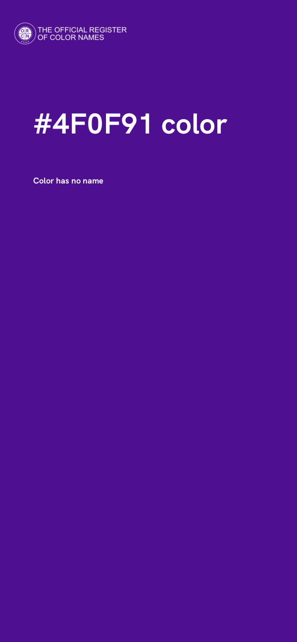 #4F0F91 color image