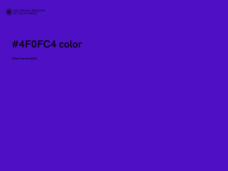 #4F0FC4 color image