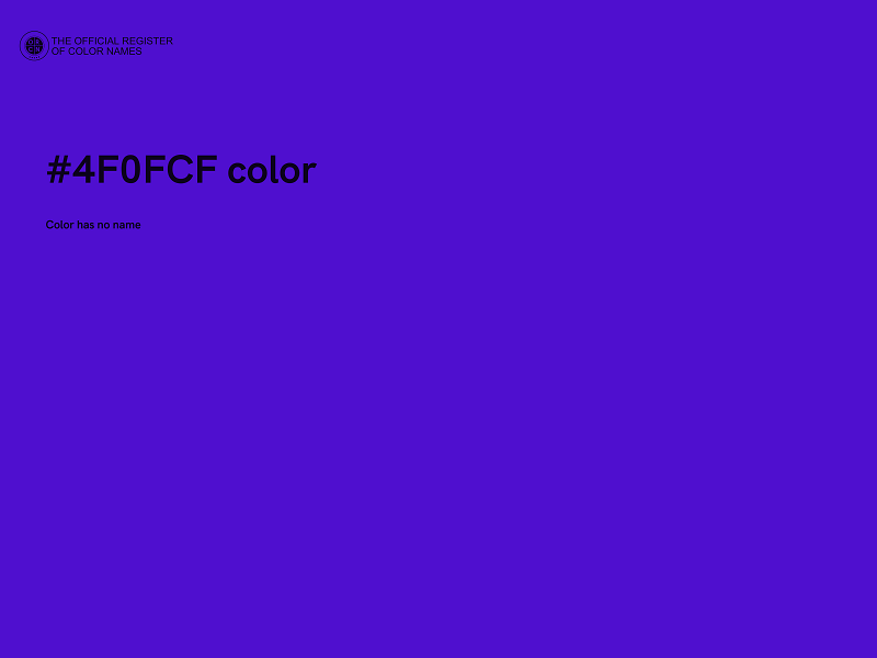 #4F0FCF color image