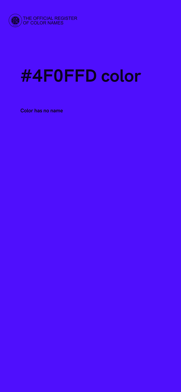 #4F0FFD color image