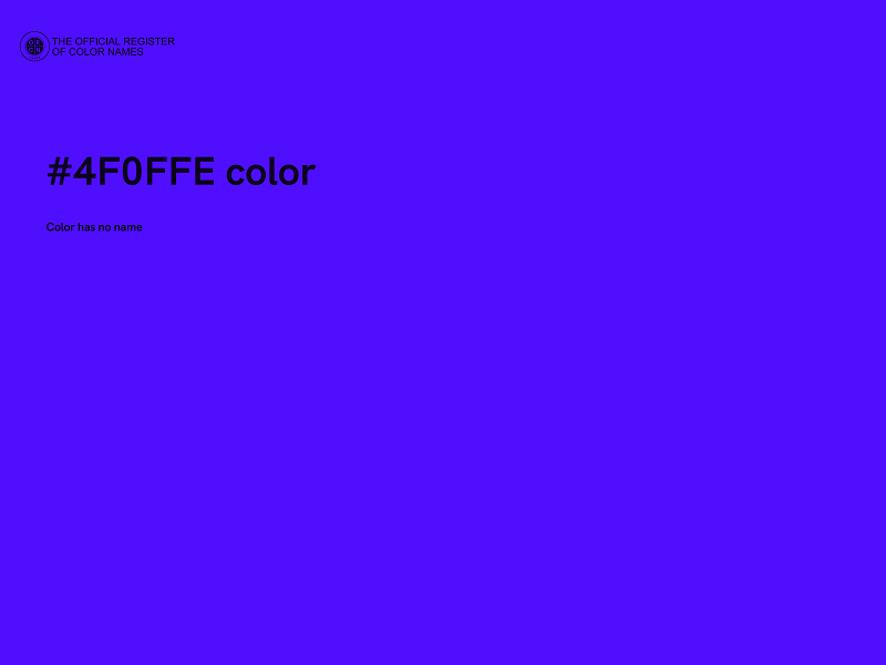 #4F0FFE color image