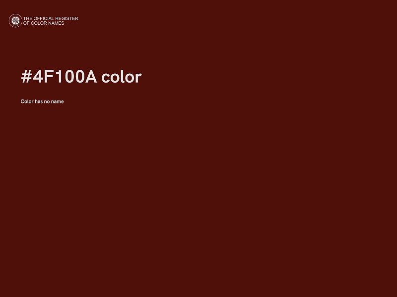 #4F100A color image