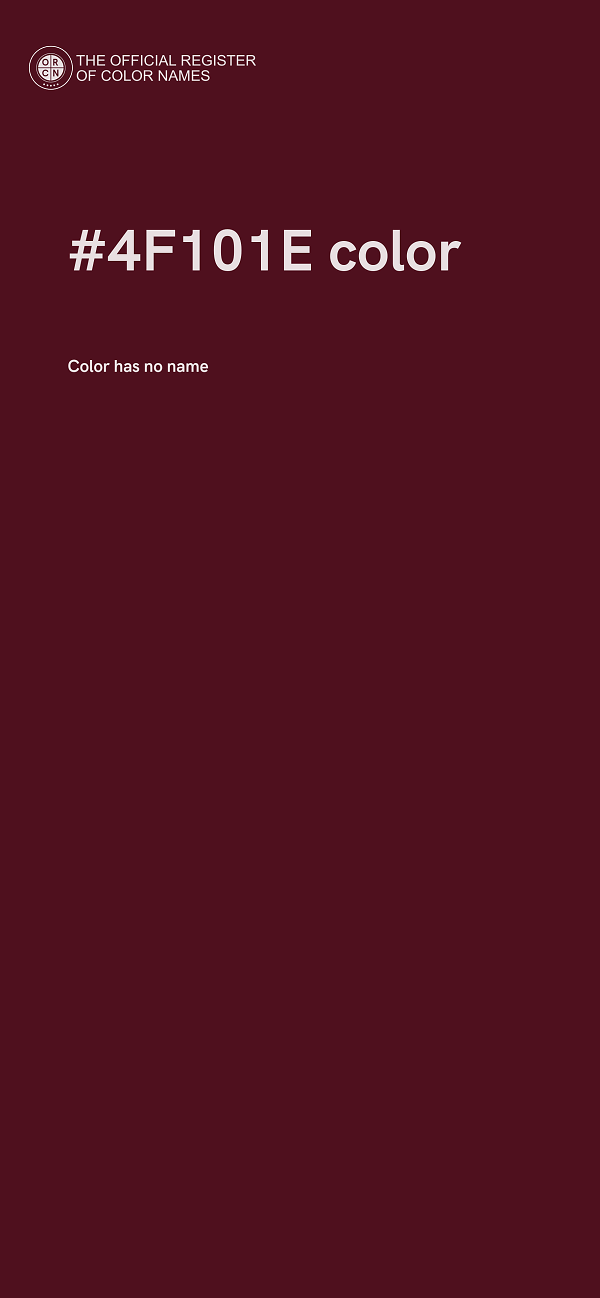 #4F101E color image
