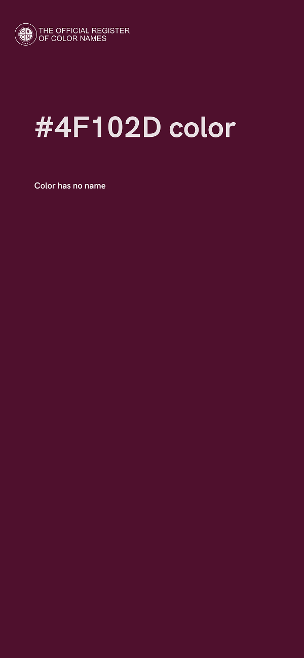 #4F102D color image