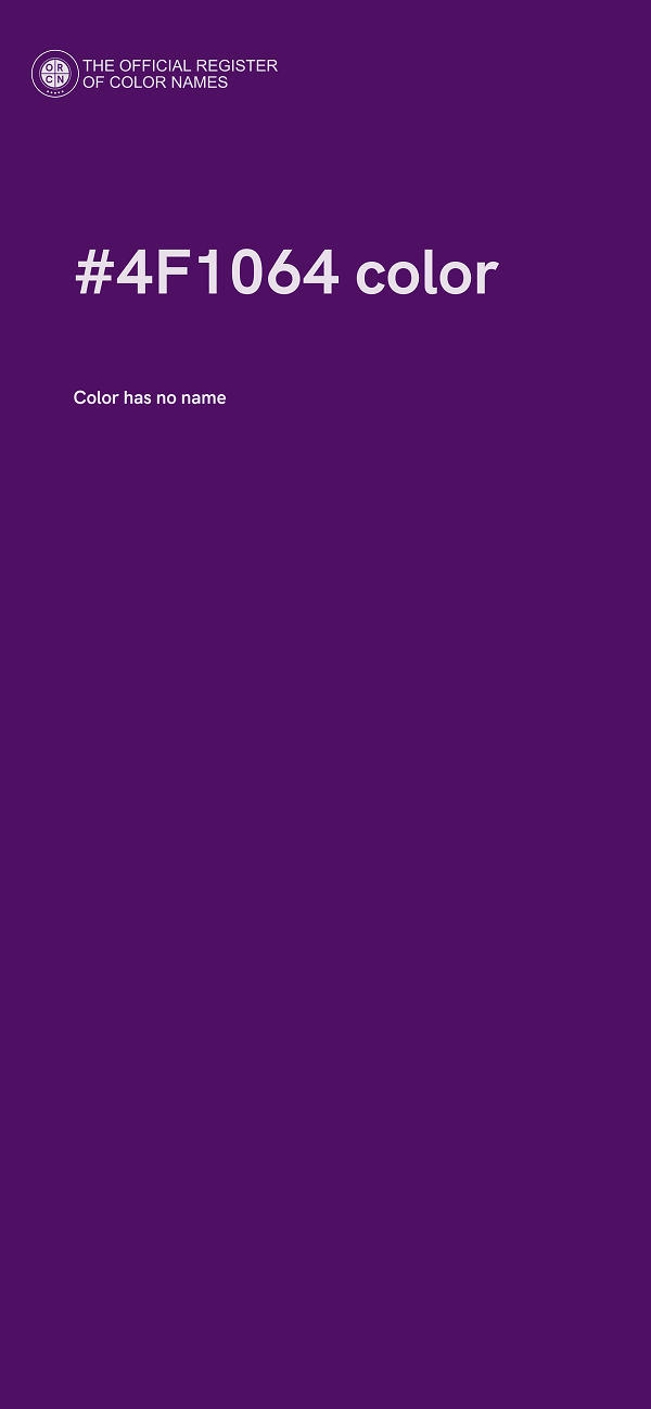 #4F1064 color image
