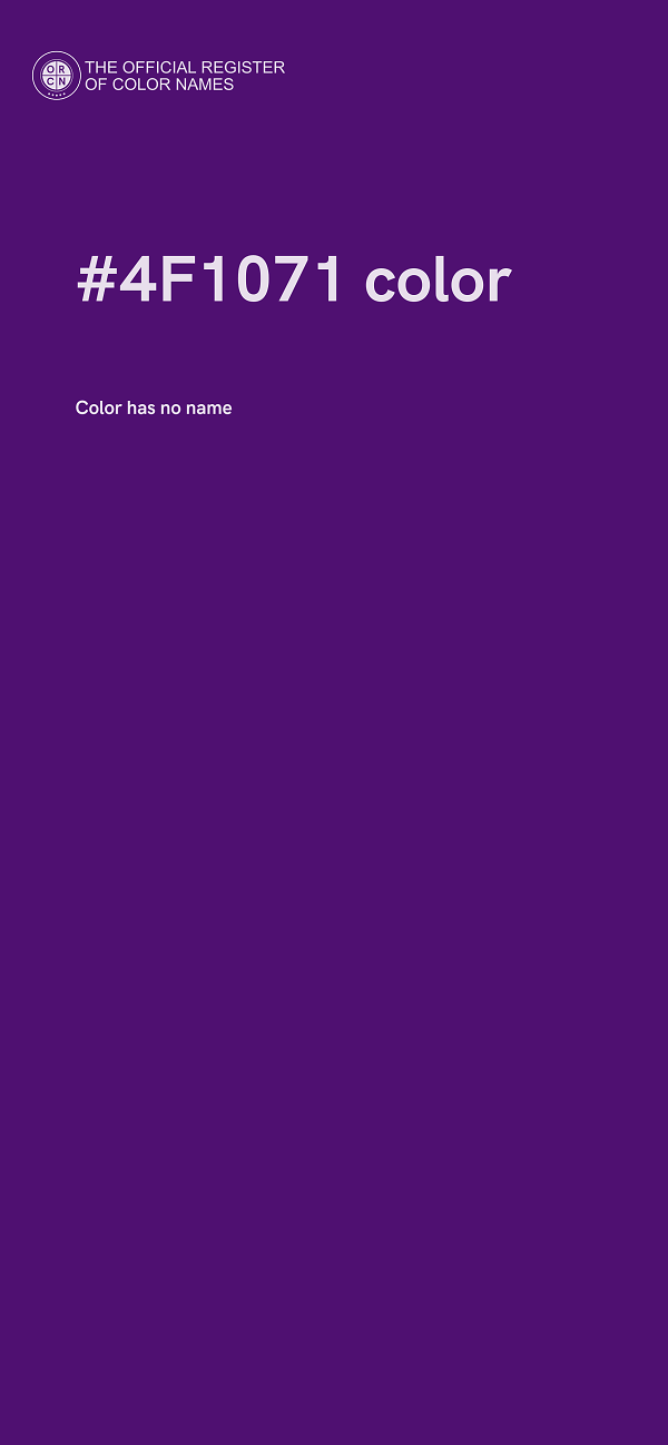 #4F1071 color image