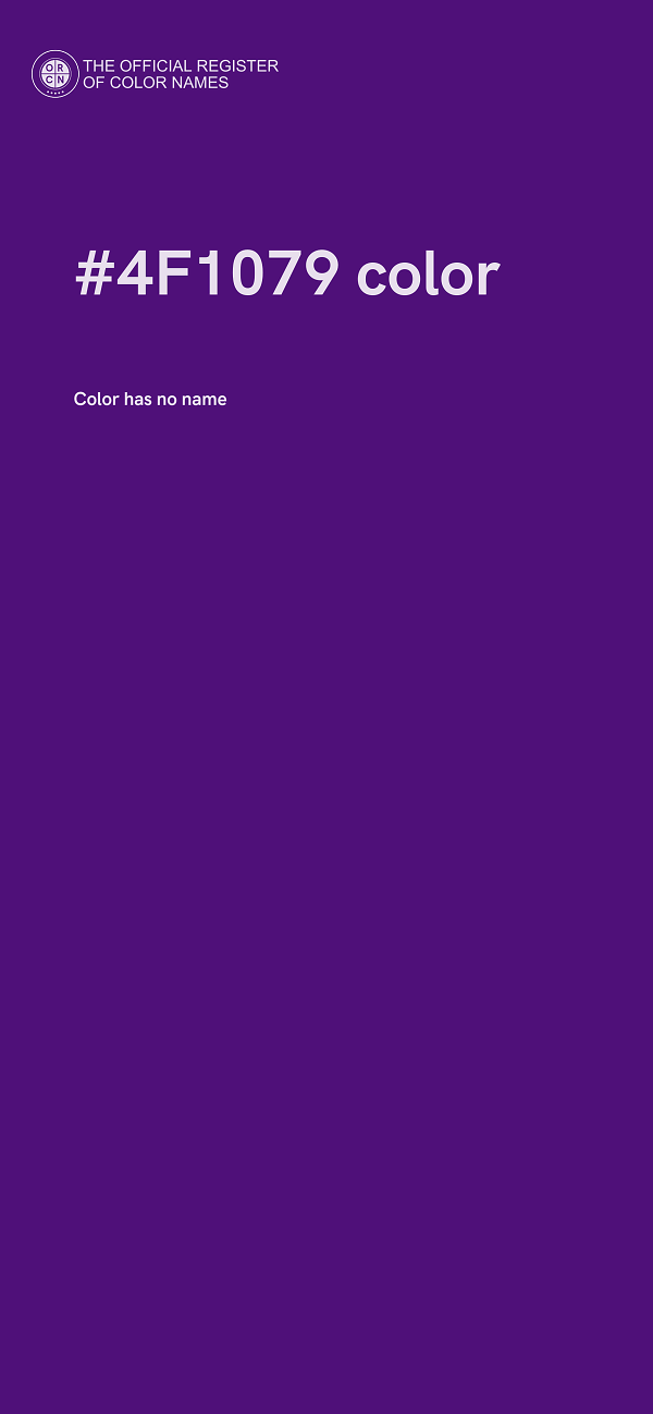 #4F1079 color image