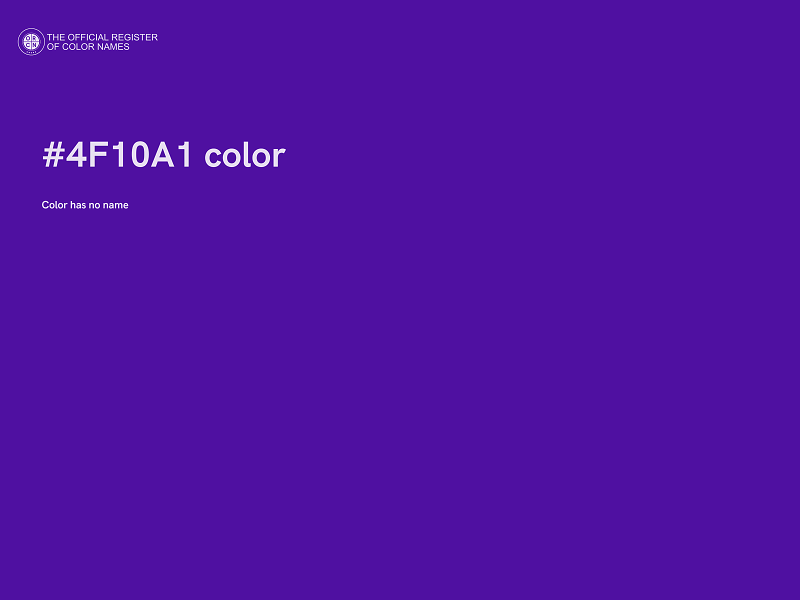 #4F10A1 color image