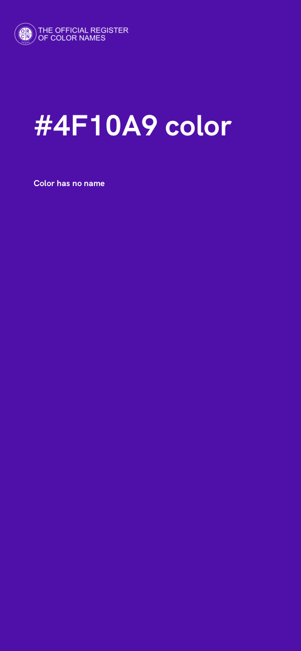 #4F10A9 color image