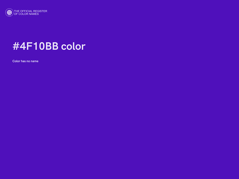 #4F10BB color image