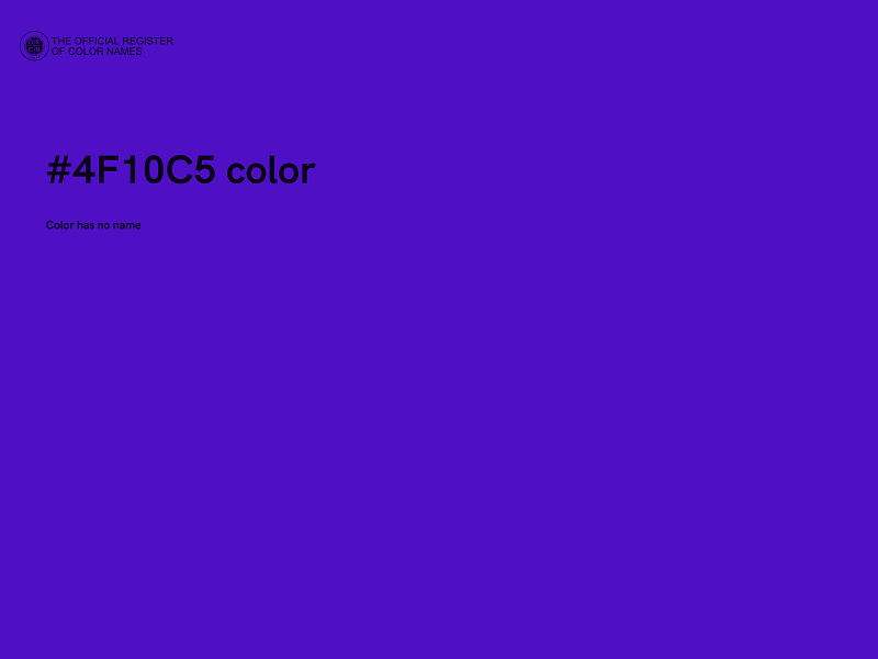 #4F10C5 color image