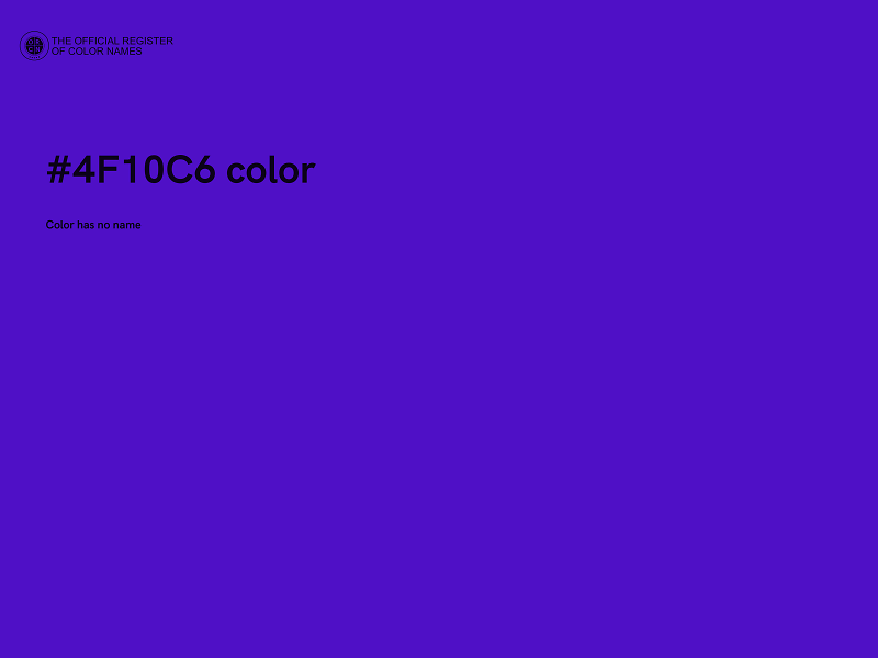 #4F10C6 color image