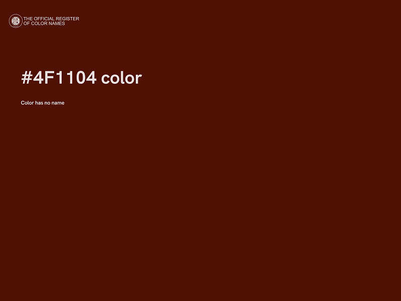 #4F1104 color image