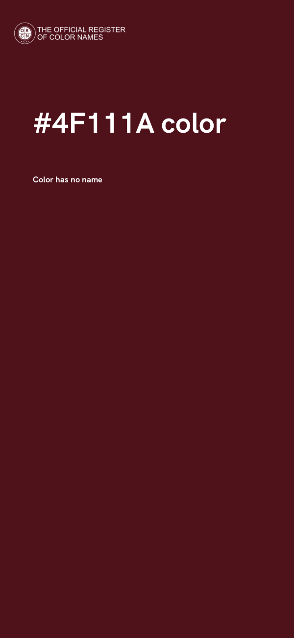 #4F111A color image
