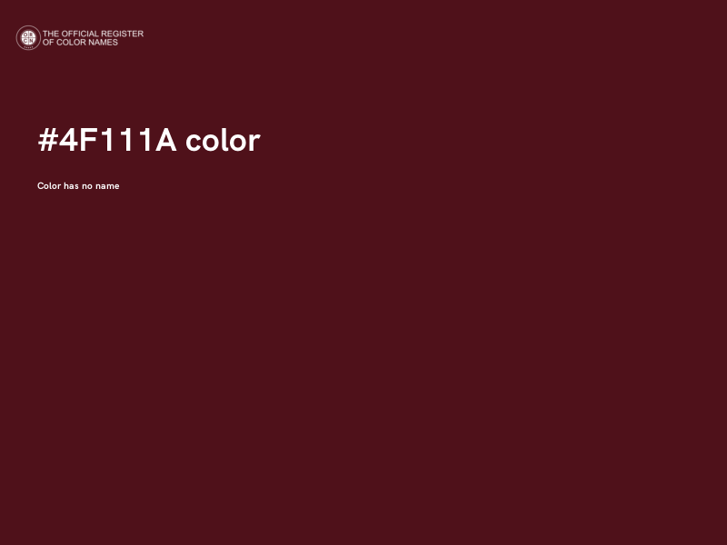 #4F111A color image