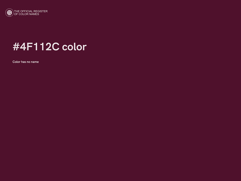 #4F112C color image