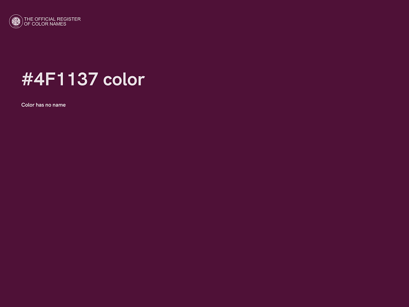 #4F1137 color image