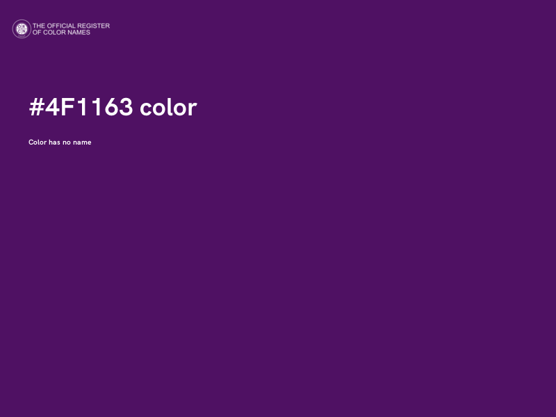 #4F1163 color image