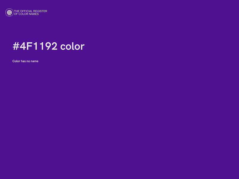 #4F1192 color image