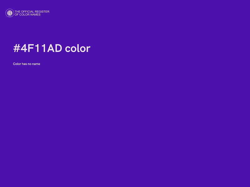 #4F11AD color image