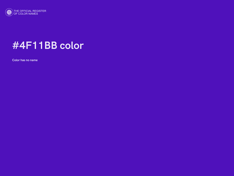 #4F11BB color image